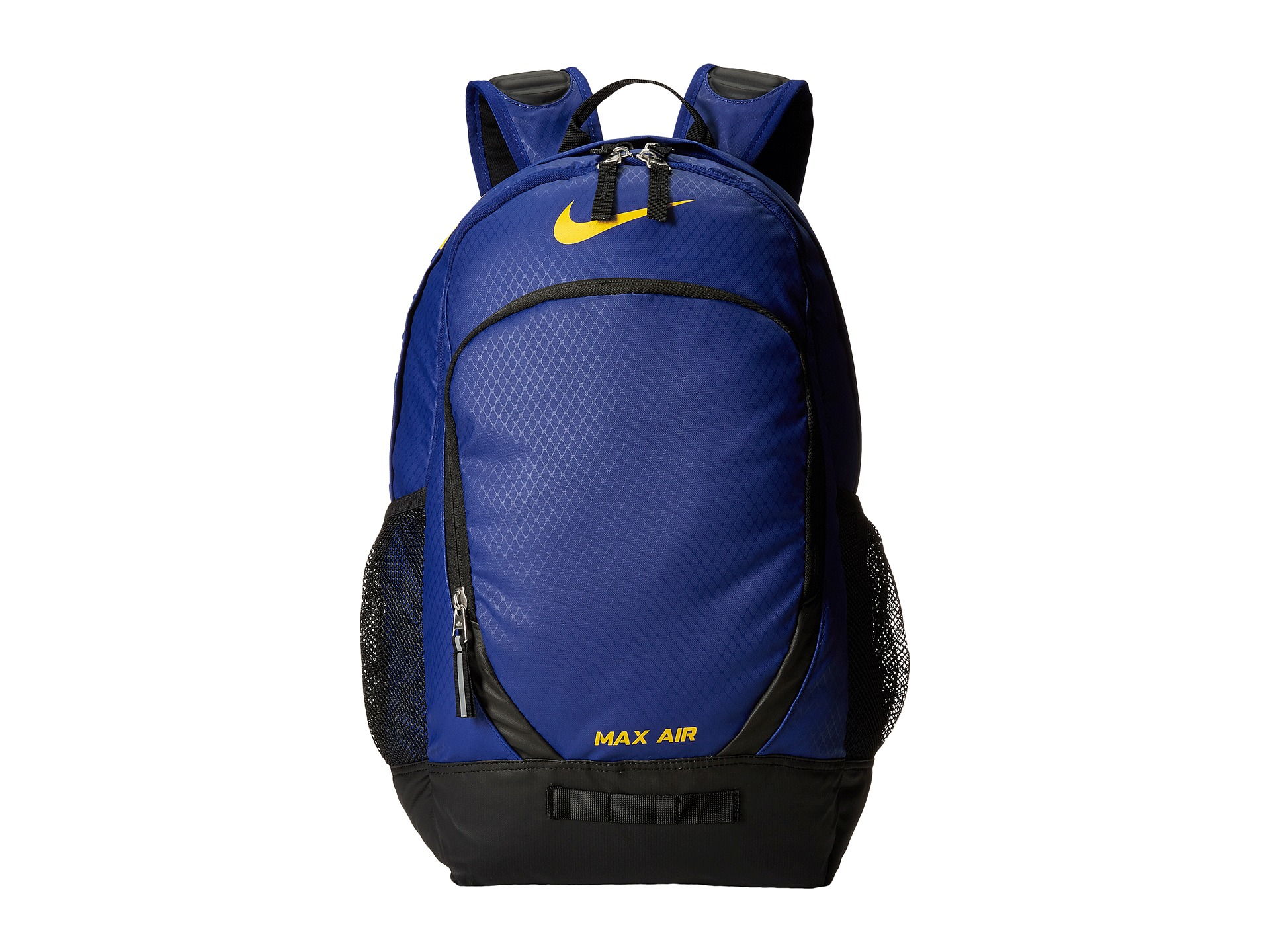 nike max air backpack blue and black