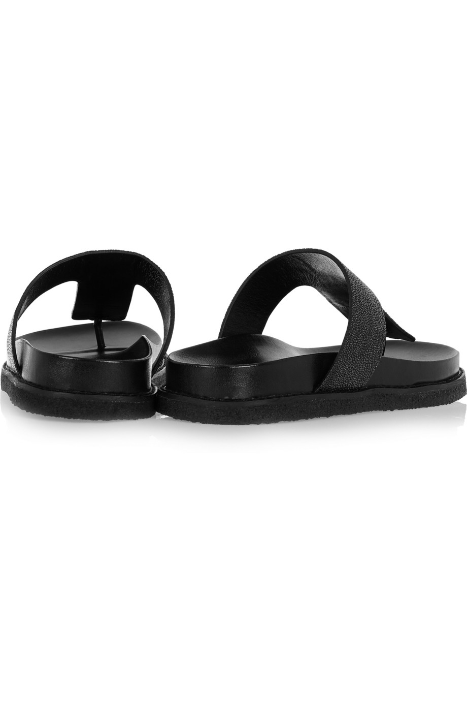 Lyst - Alexander wang Agnes Stingray Sandals in Black