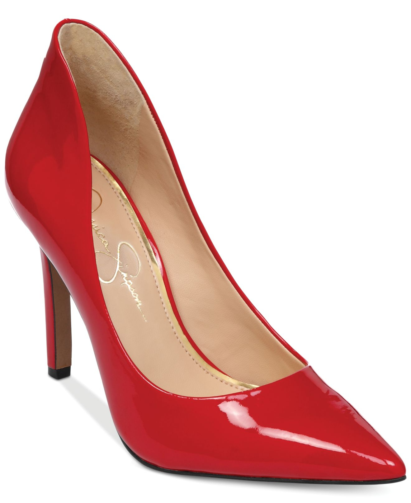 jessica simpson red patent leather pumps