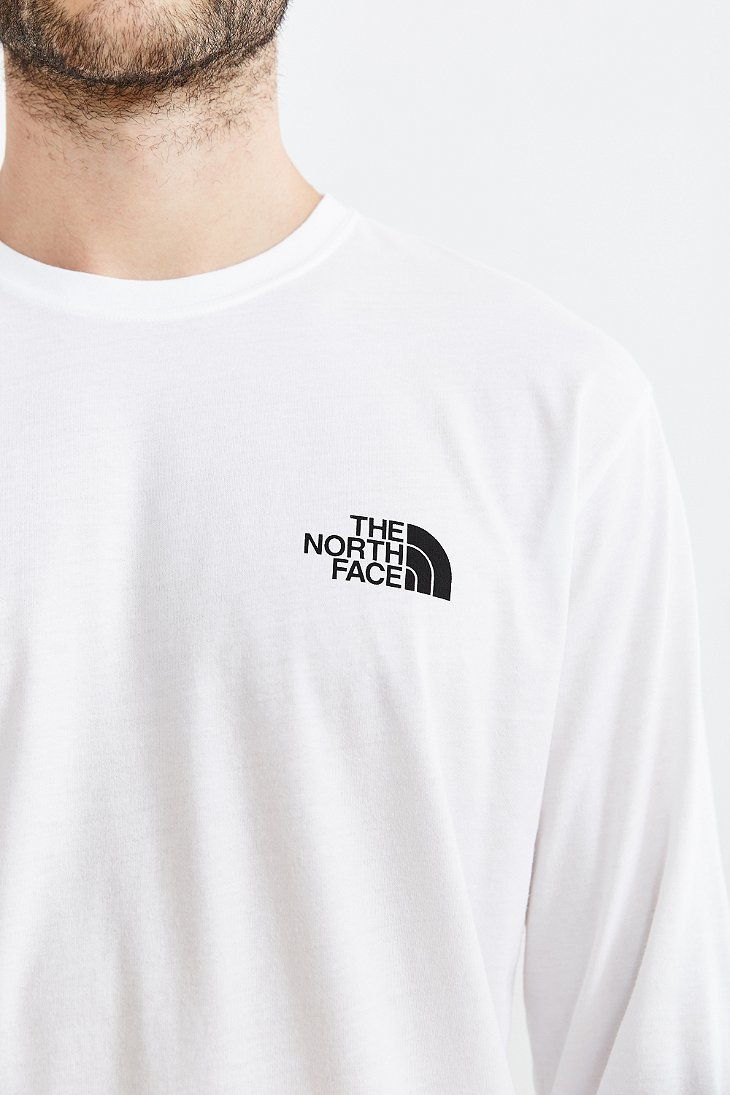 white north face long sleeve top