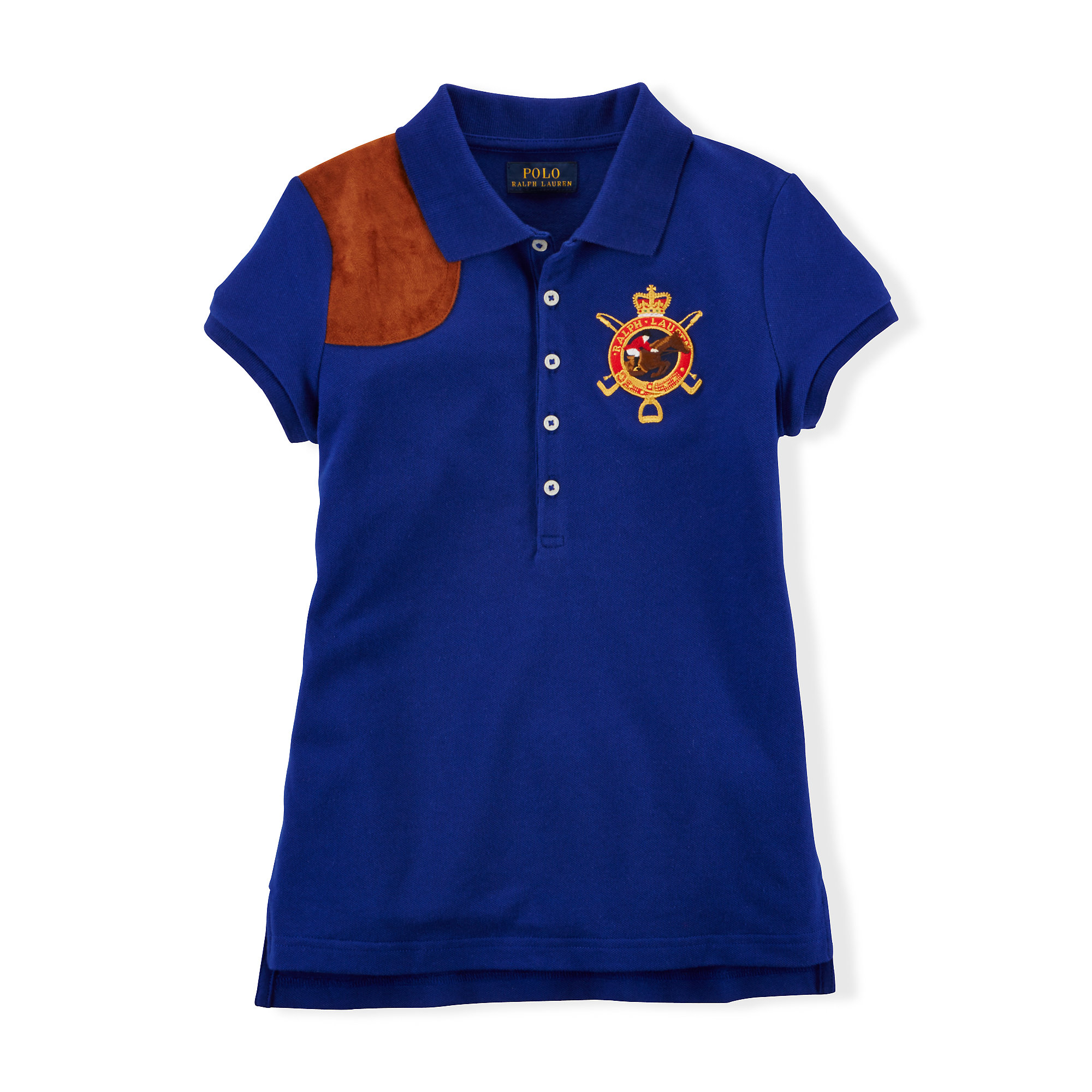 Ralph Lauren Equestrian Patch Polo Shirt in Blue Lyst