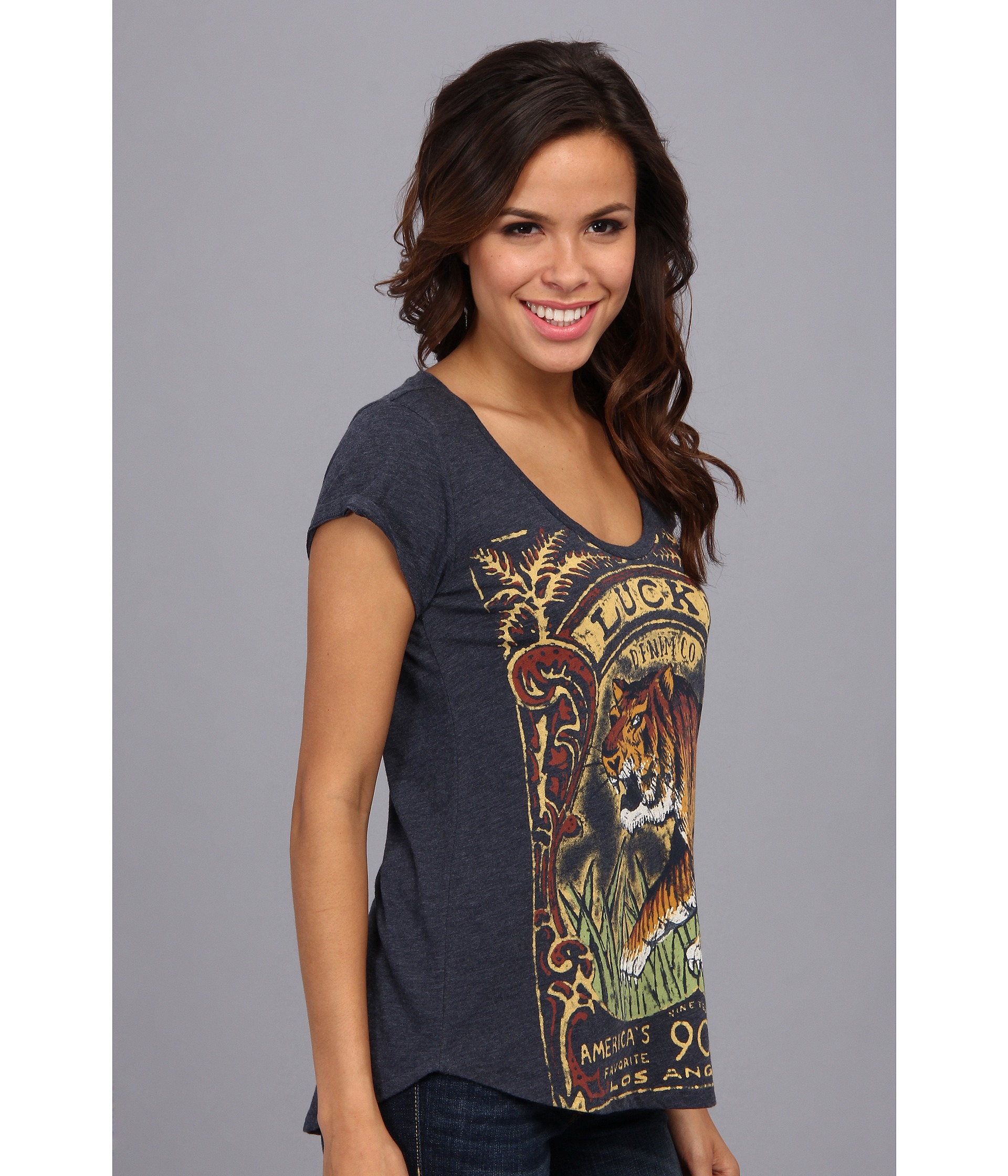 Lucky Brand Lucky Tiger Tee | Lyst