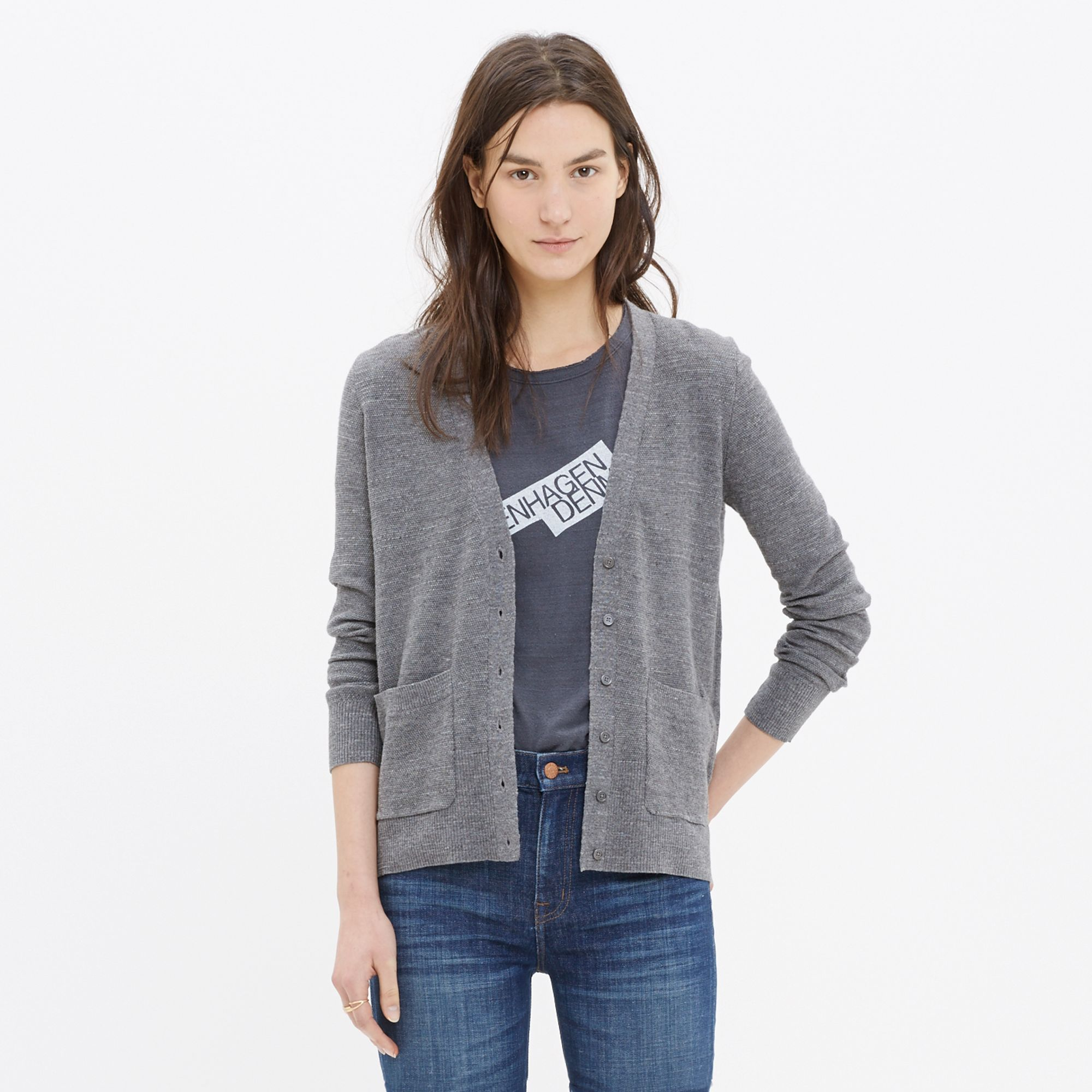 madewell chatterton fringe cardigan sweater