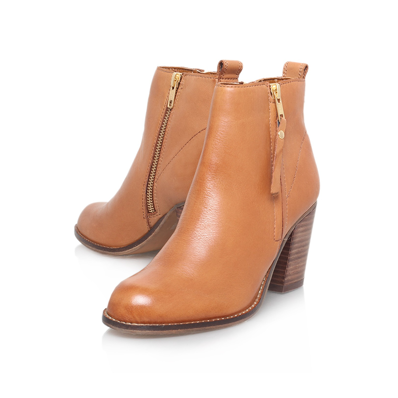 Carvela Kurt Geiger Tanga Block Heeled Ankle Boots in Brown Lyst UK