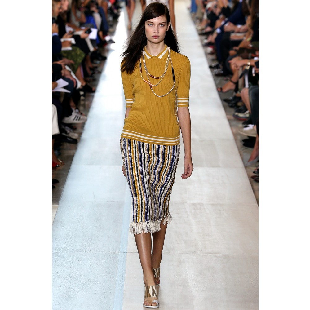 tory burch striped skirt