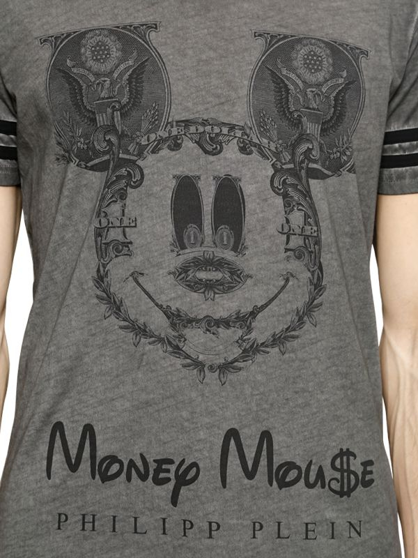 Papa De kamer schoonmaken Opschudding Philipp Plein Money Mouse Printed Cotton T-Shirt in Grey (Gray) for Men -  Lyst