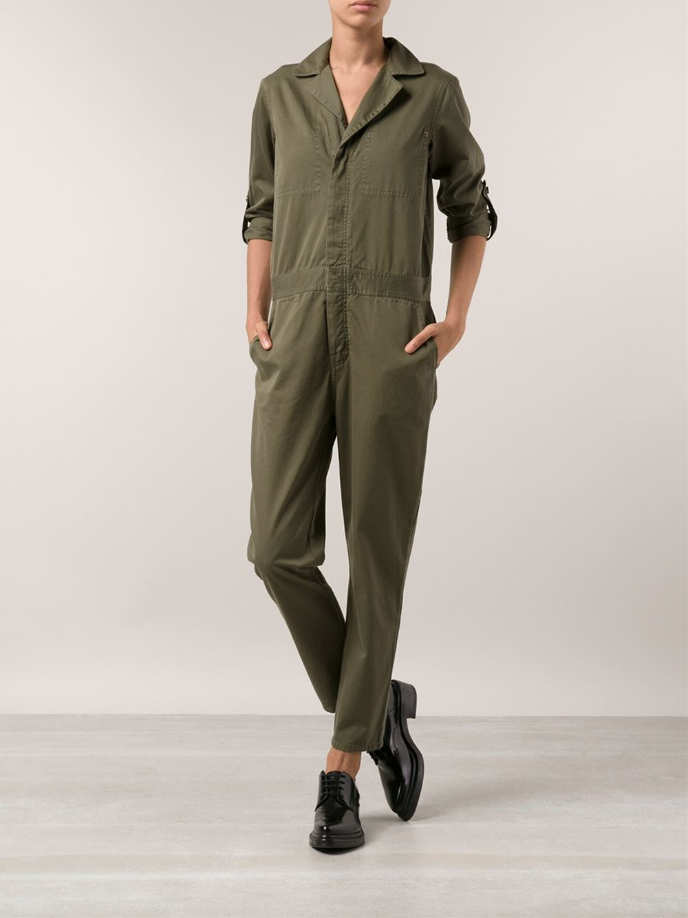 green mechanic jumpsuit