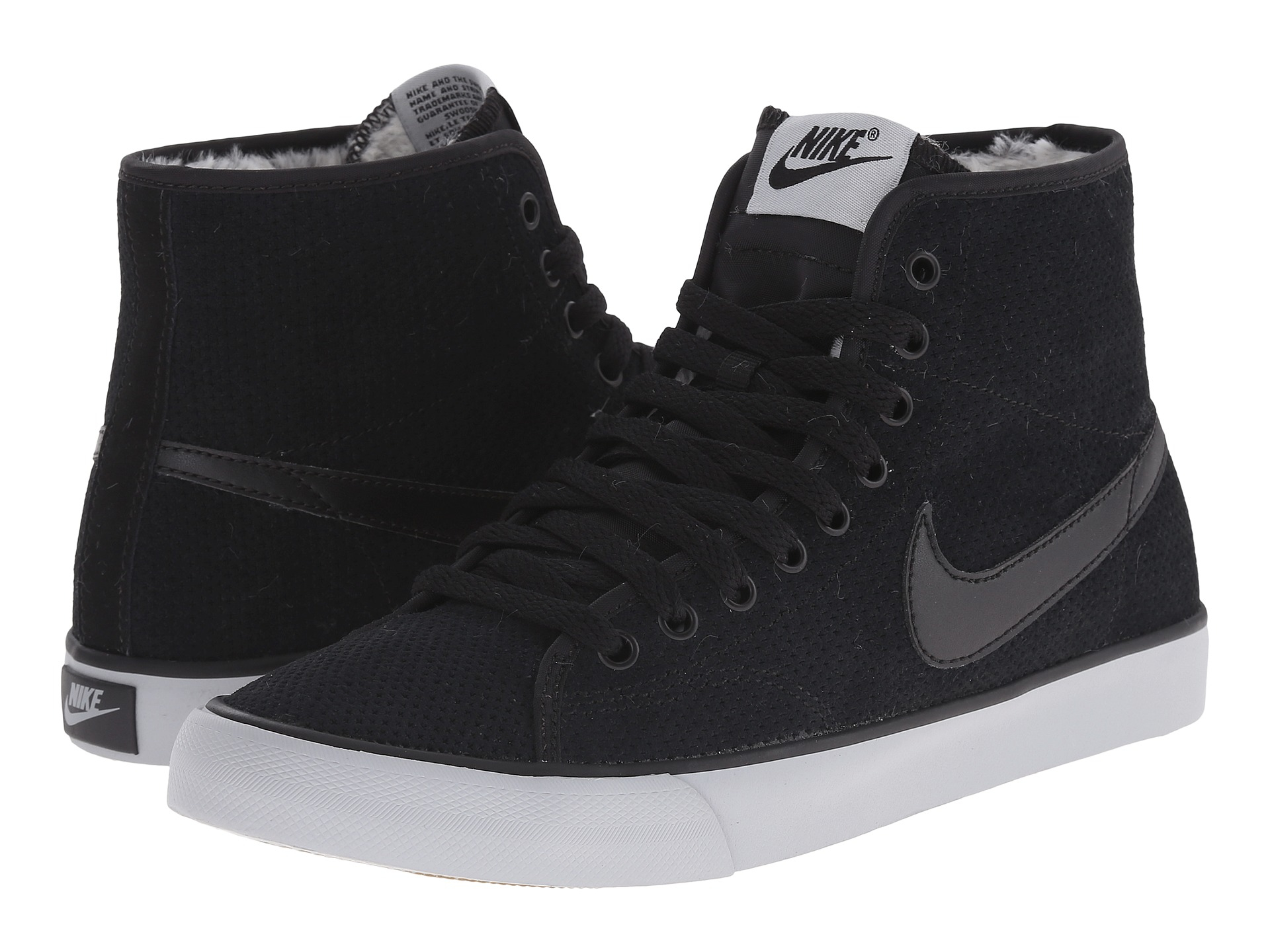 Nike Primo Court Mid Suede in Black - Lyst