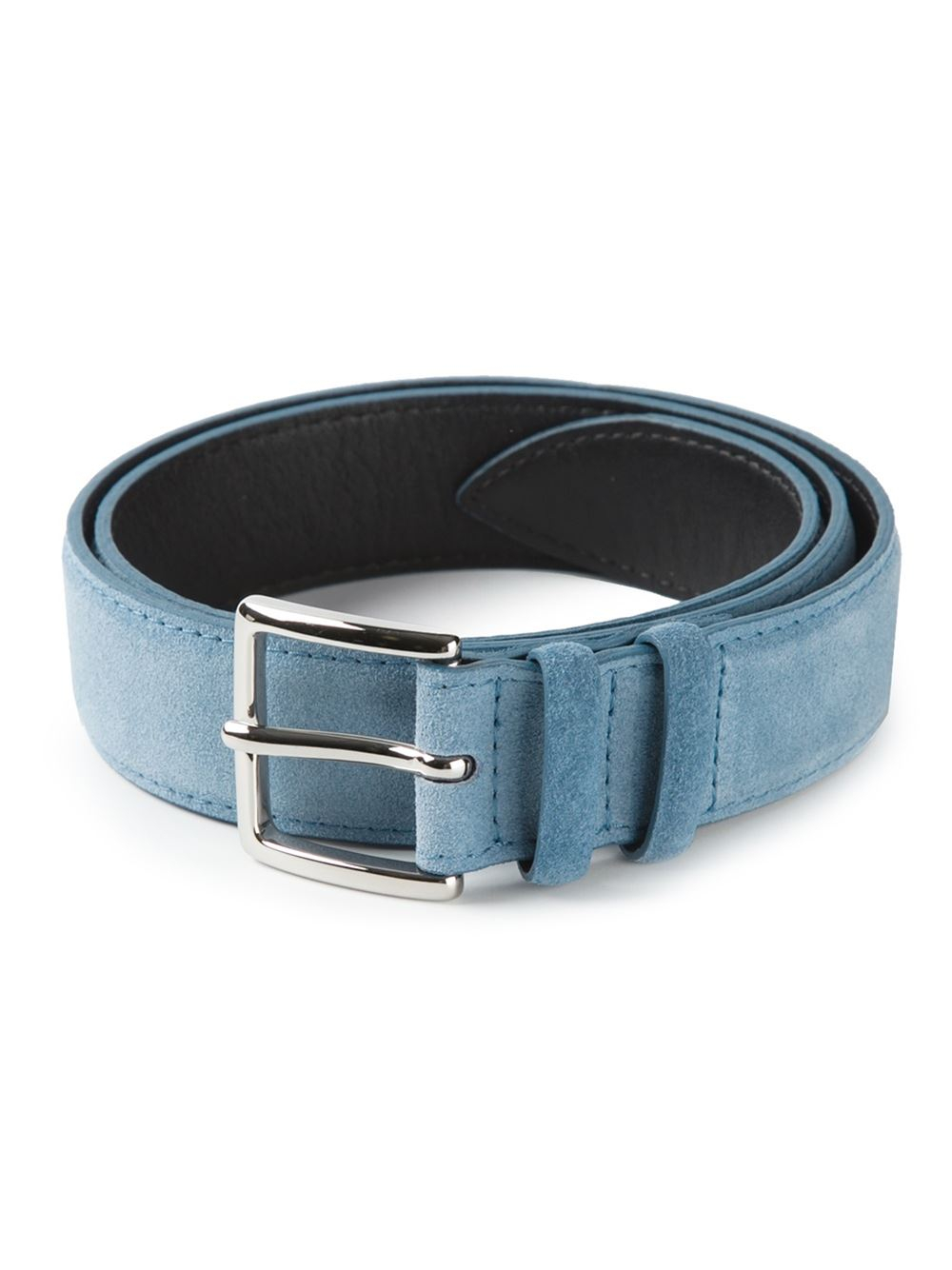 Orciani Suede Belt in Blue for Men Lyst