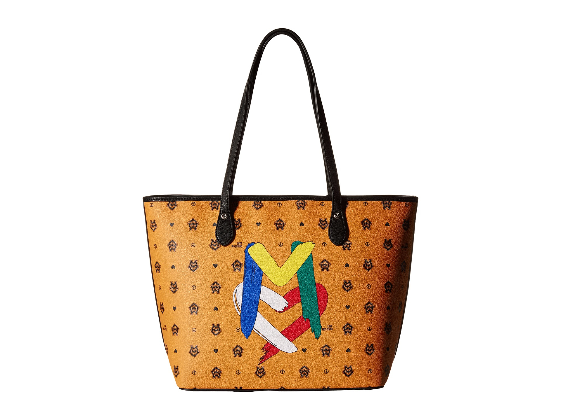 Lyst Love Moschino Monogram Tote Bag In Brown Gallery