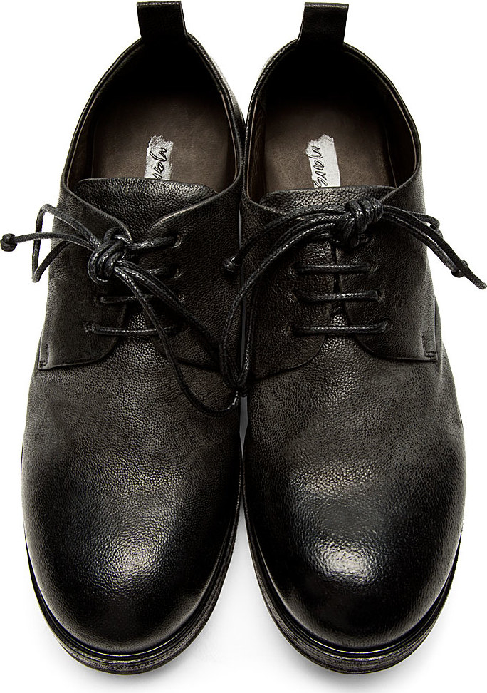 Marsèll Leather Black Zucca Zeppa Derby for Men | Lyst