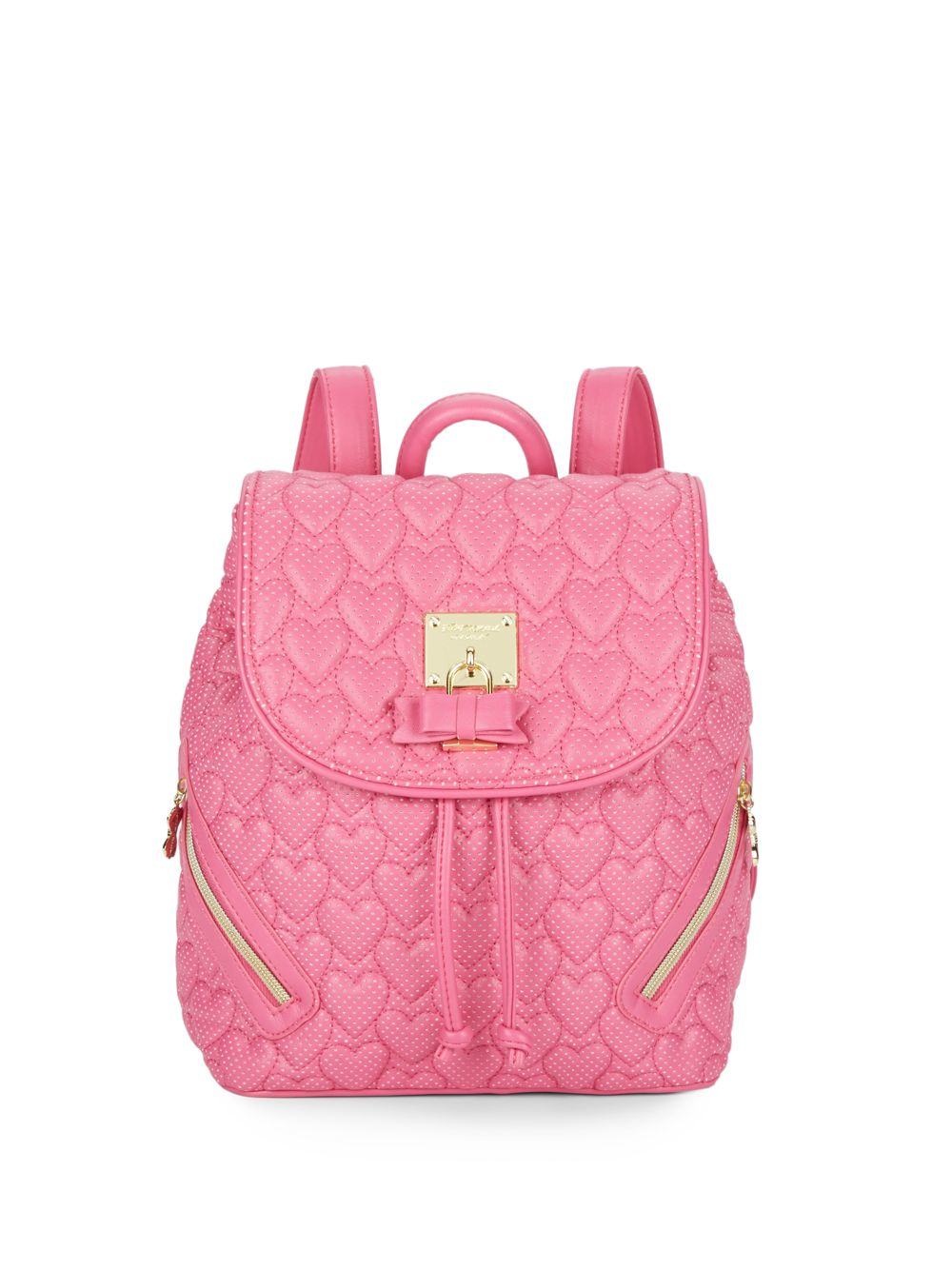 Betsey Johnson Always Be Mine Quilted Heart Backpack in Pink Lyst