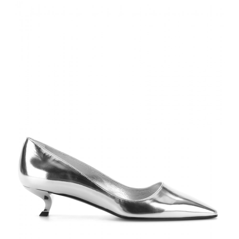 roger vivier silver shoes