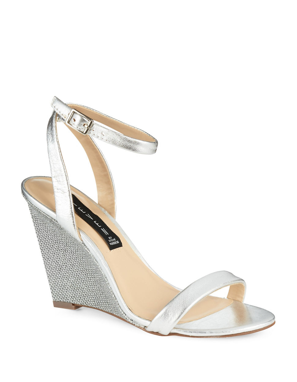 steve madden silver platform sandals
