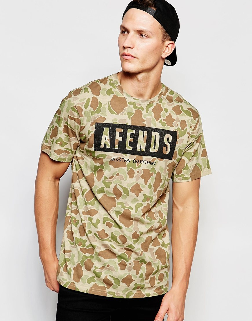 Afends Fends Rumble T-shirt in Brown for Men