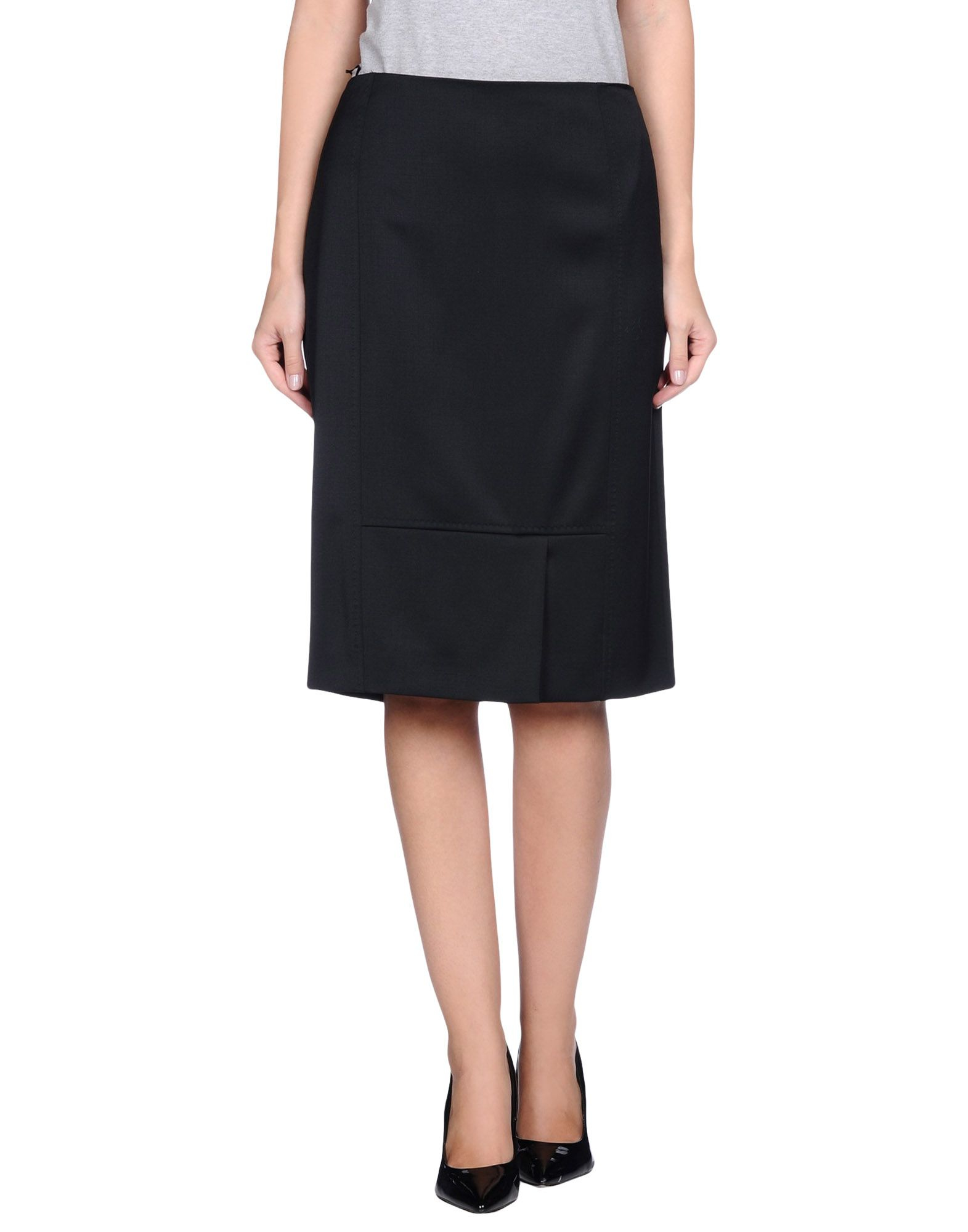Lyst - Escada 3/4 Length Skirt in Black