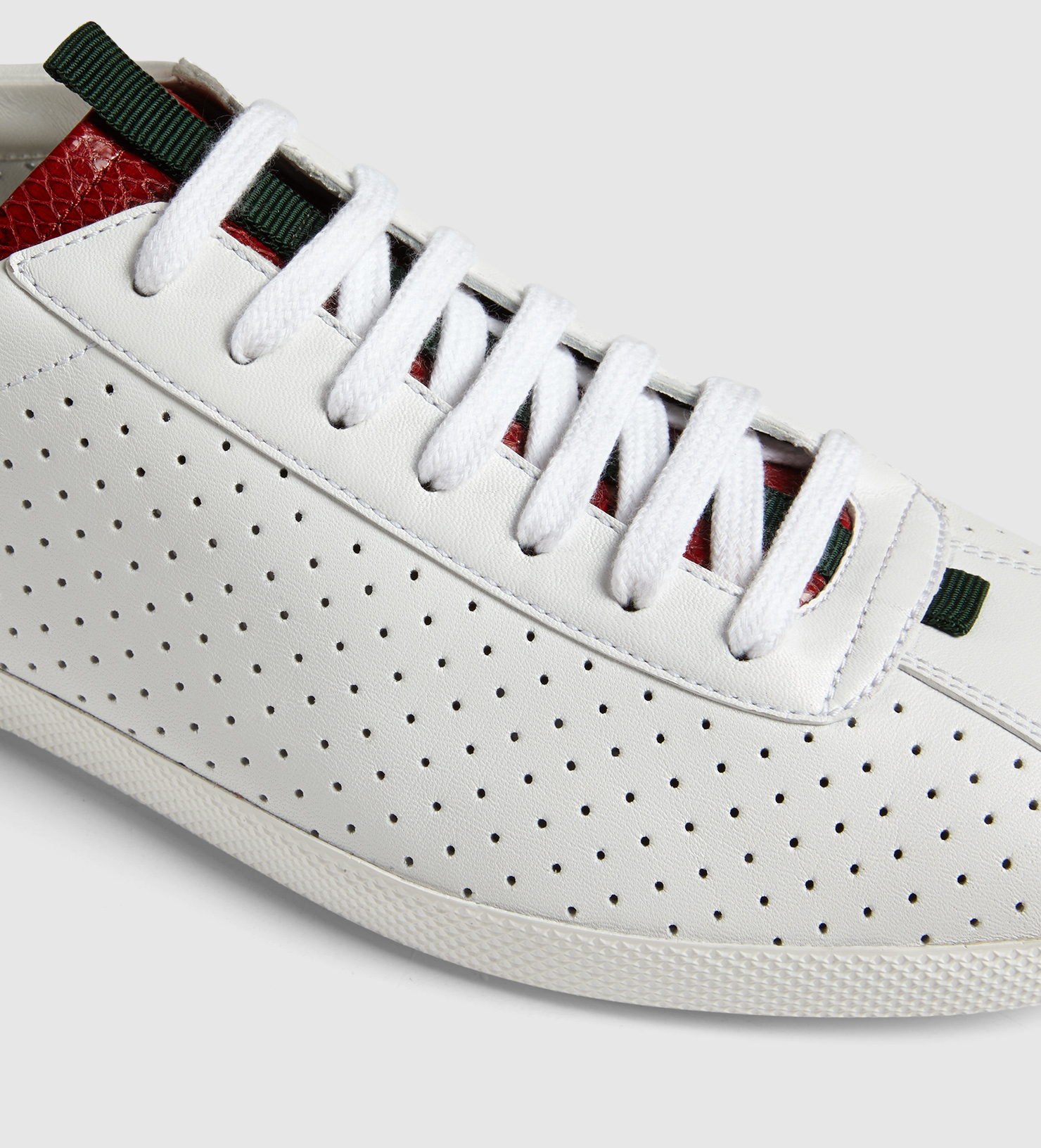 gucci perforated sneakers