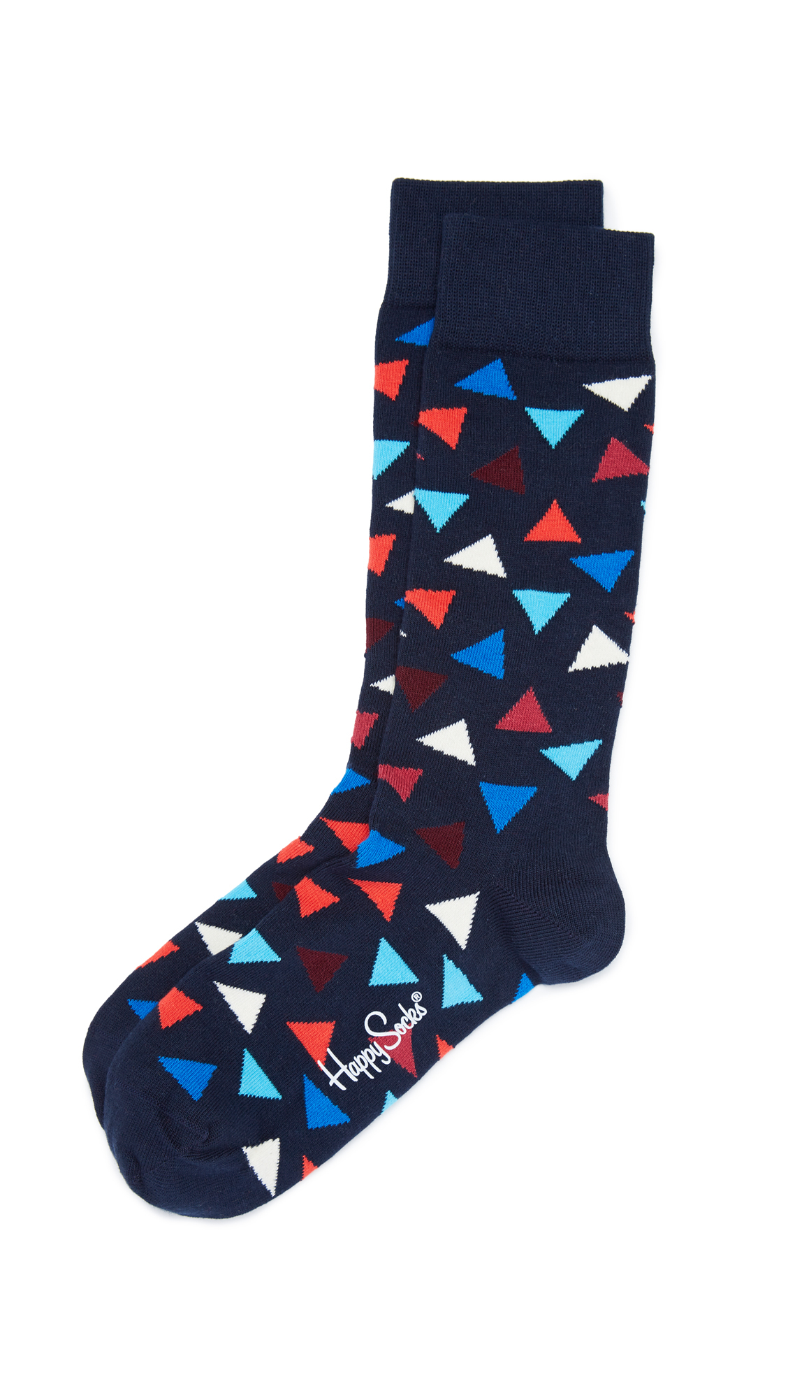 Lyst - Happy socks Triangle Socks in Blue for Men