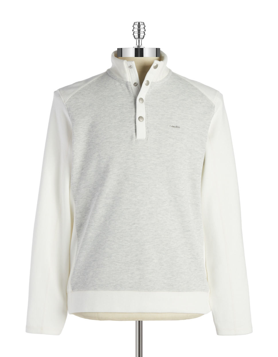 calvin klein colorblocked pullover sweater in white for snow white lyst calvin klein colorblocked pullover sweater in white for snow white lyst