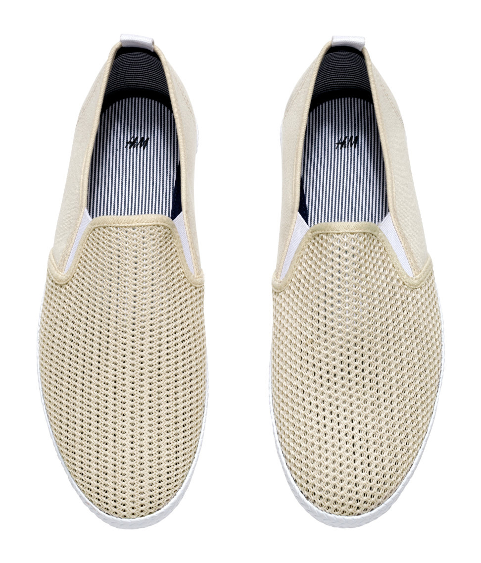Lyst H&amp;M Slipon Trainers in Natural for Men