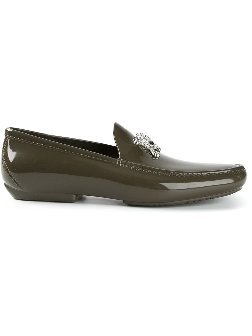 Vivienne westwood 'Skull' Loafers in Green for Men Lyst