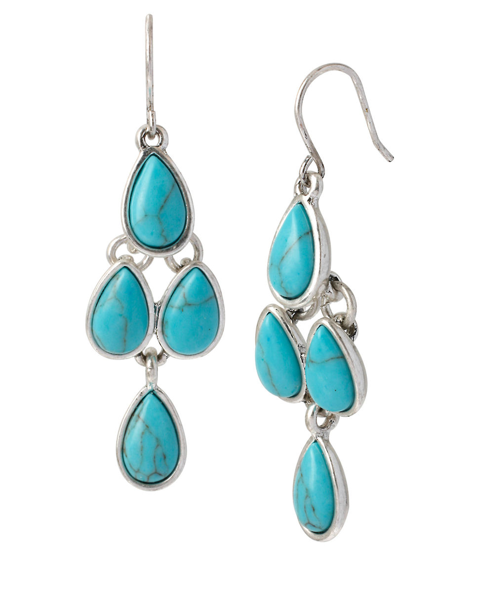Cole Turquoise Chandelier Drop Earrings in Blue Lyst