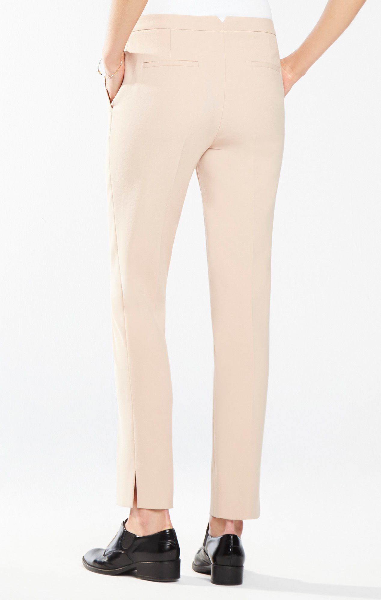 BCBGMAXAZRIA Womens Slim Leg Trouser