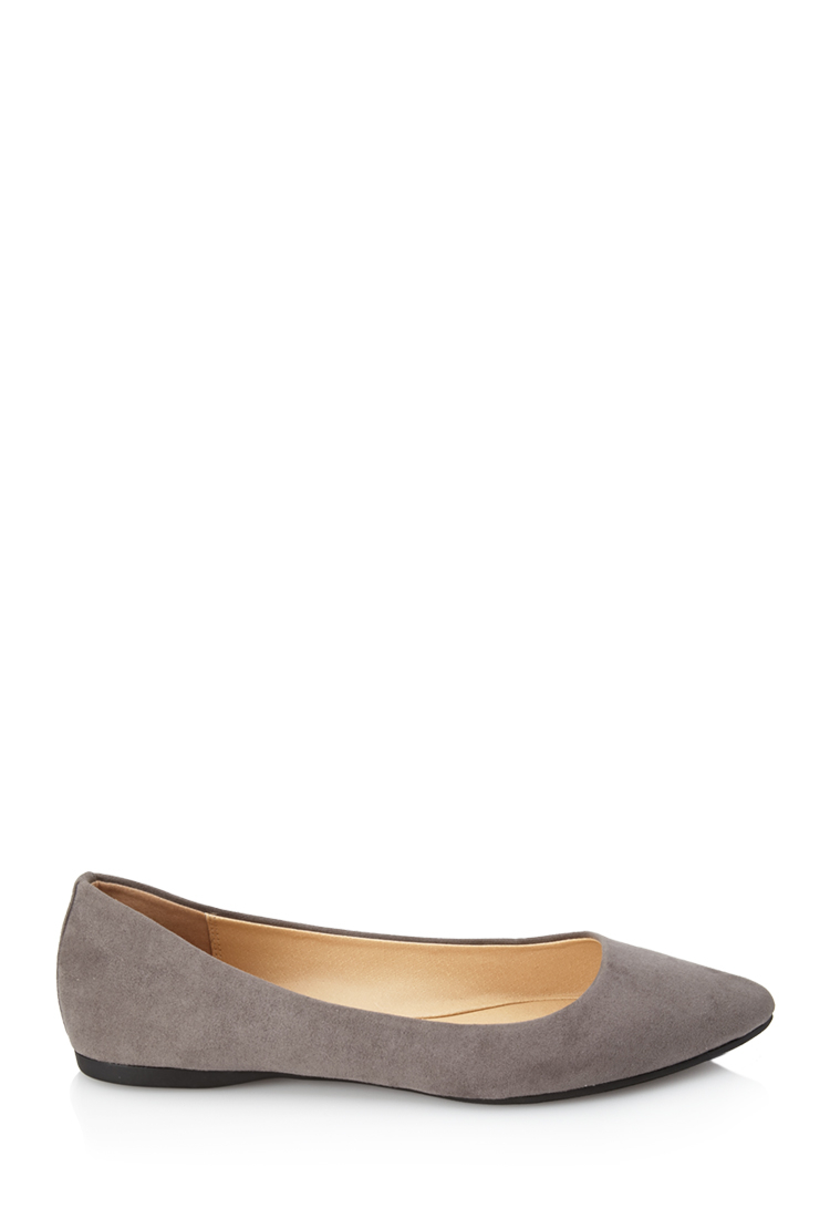 forever 21 flat shoes forever 21 pointed faux suede flats in gray lyst forever 21 flat shoes forever 21 pointed faux suede flats in gray lyst
