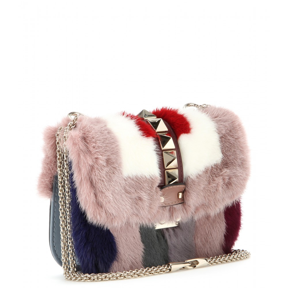 valentino fur bag