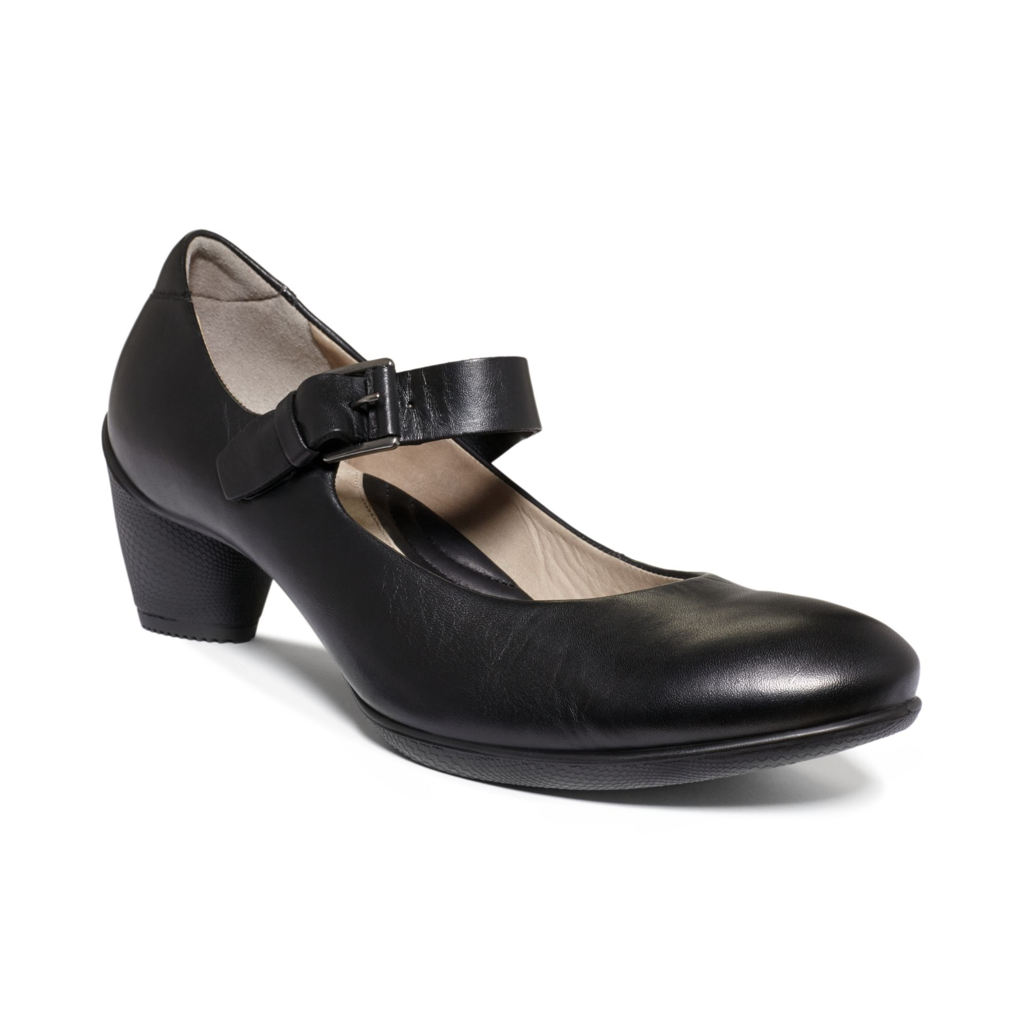 Ecco Sculptured 45 Mary Jane Pumps in Black - Lyst