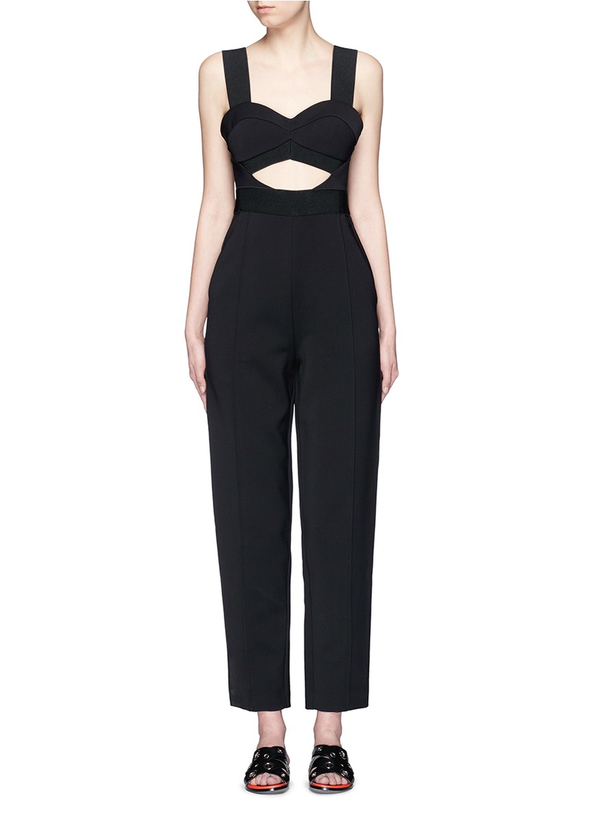 self portrait black jumpsuit