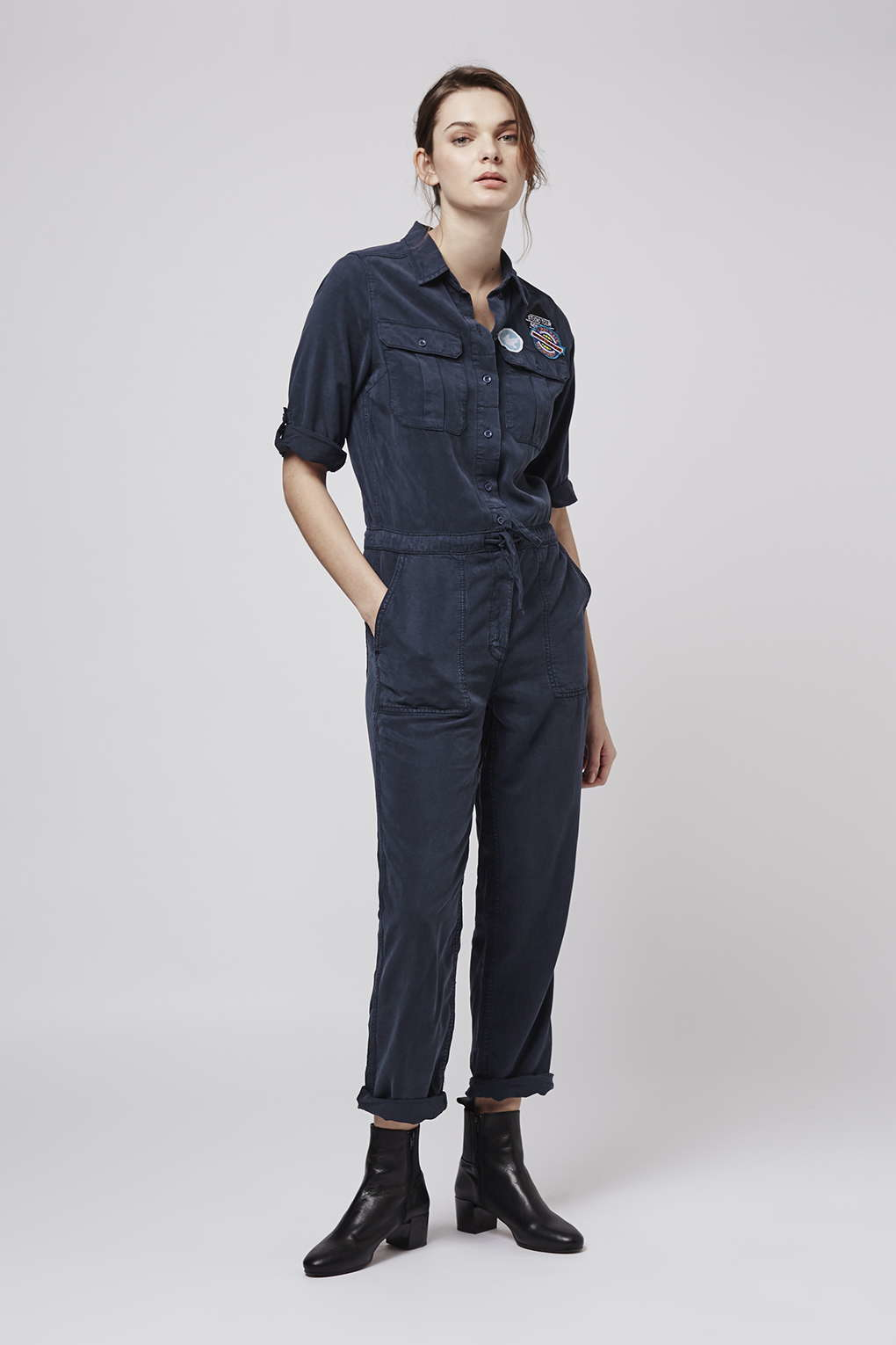 womens navy boiler suit