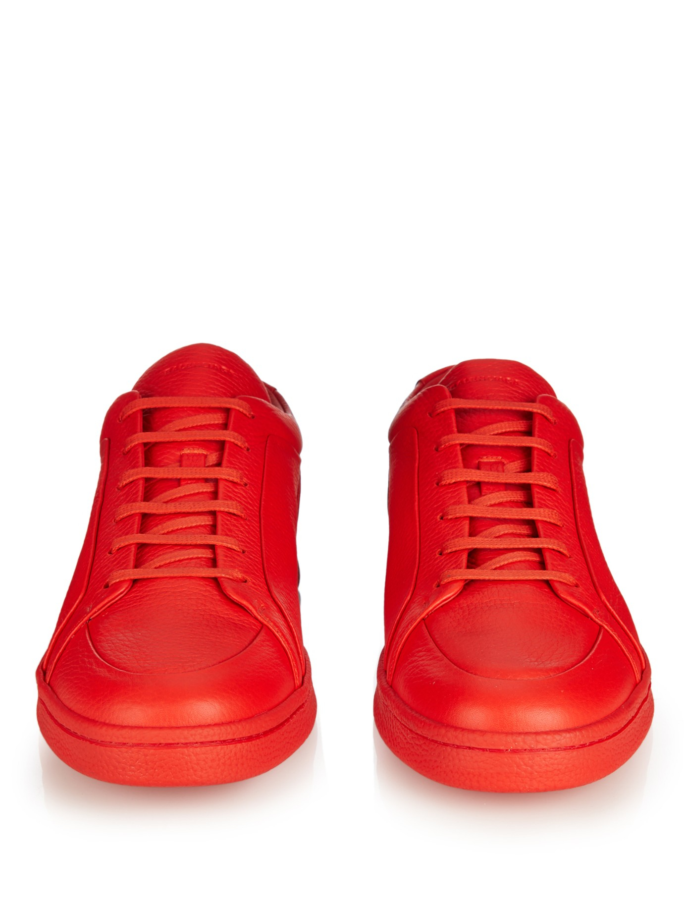 Balenciaga Urban Low-top Leather Trainers in Red for Men - Lyst