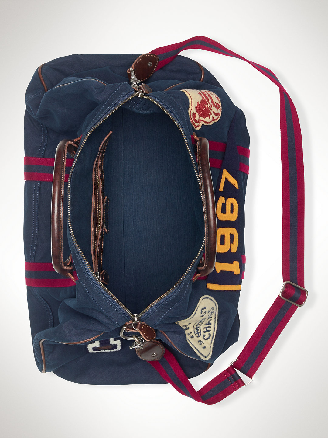 Polo Ralph Lauren Canvas Stadium Duffel Bag in Navy (Blue) for Men - Lyst