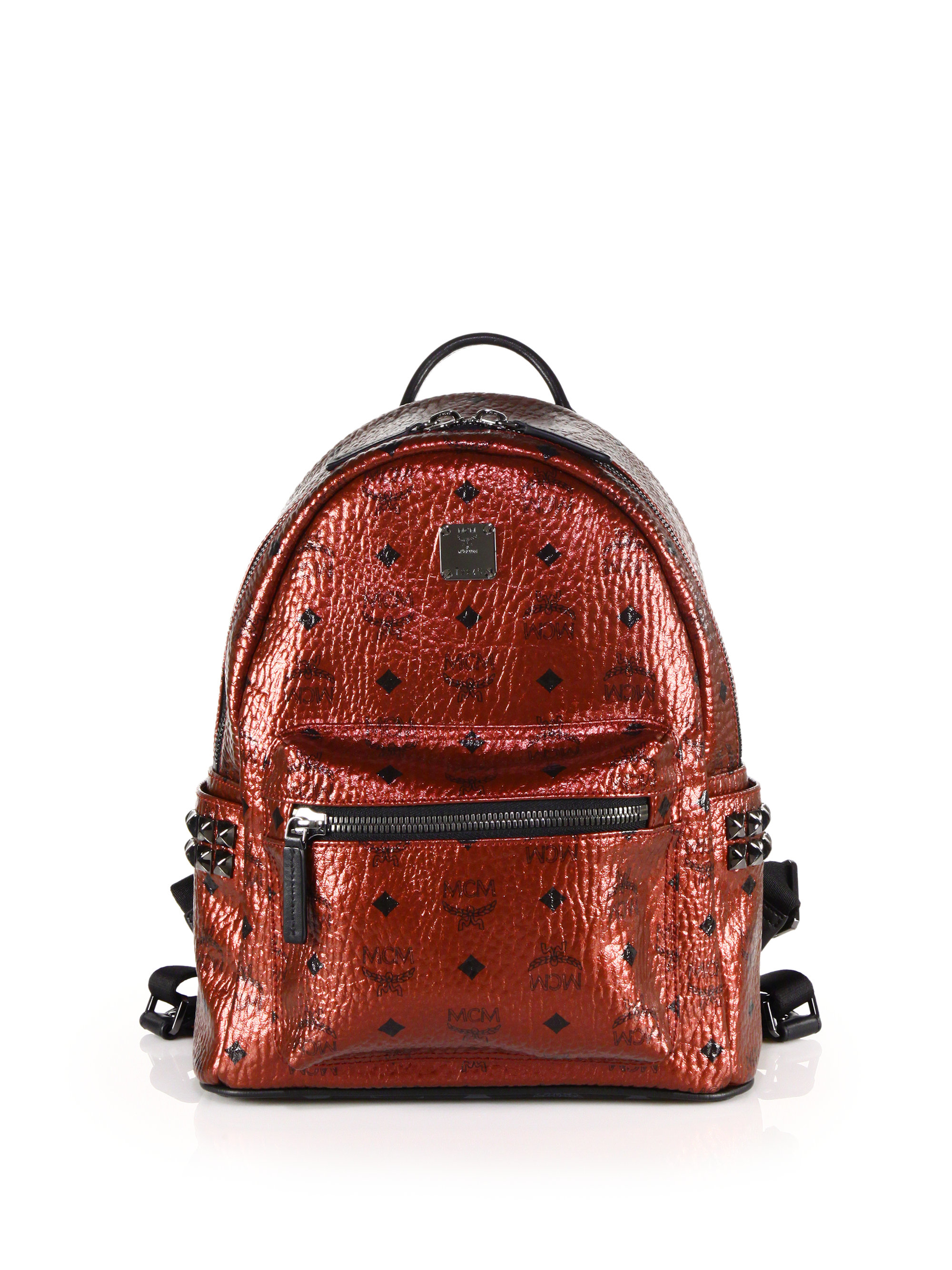 Mcm Stark Sidestud Mini Backpack in Red Lyst