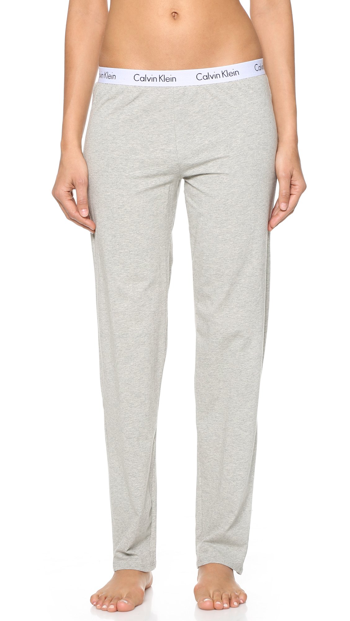 Calvin Klein Logo Lounge Pants in Gray | Lyst