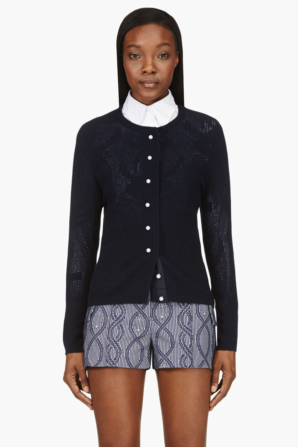 navy cashmere cardigans