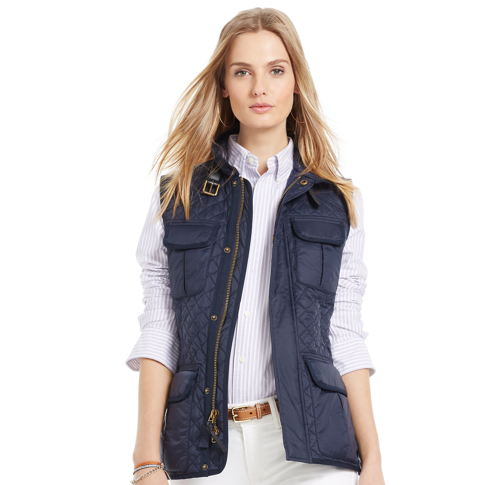 ralph lauren quilted vest womens