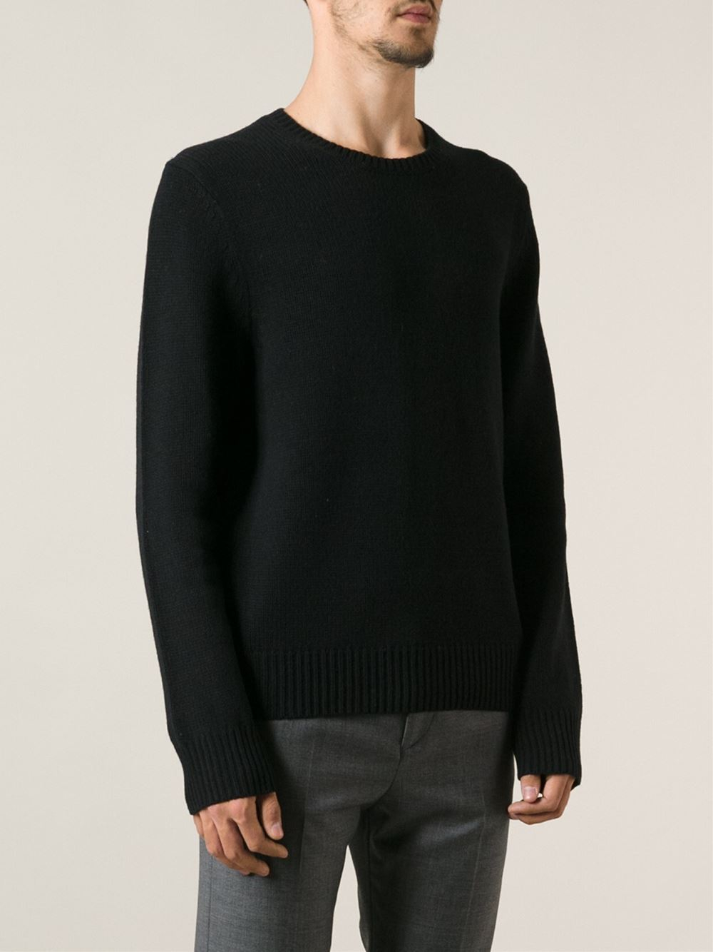 Acne Studios 'Chet' Sweater in Black for Men - Lyst