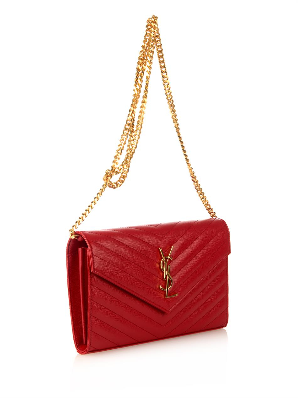 saint laurent red purse