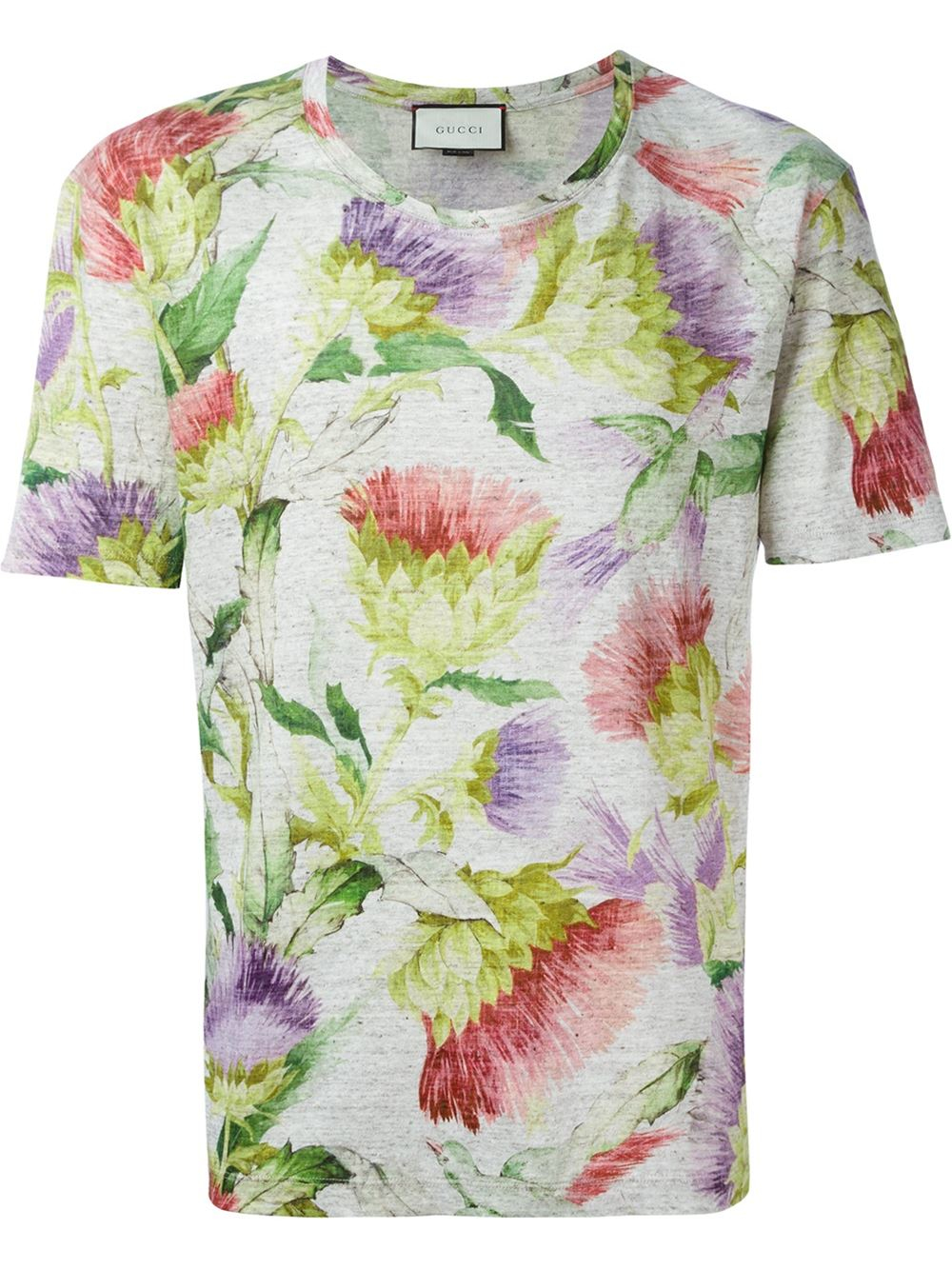 floral print t shirt mens
