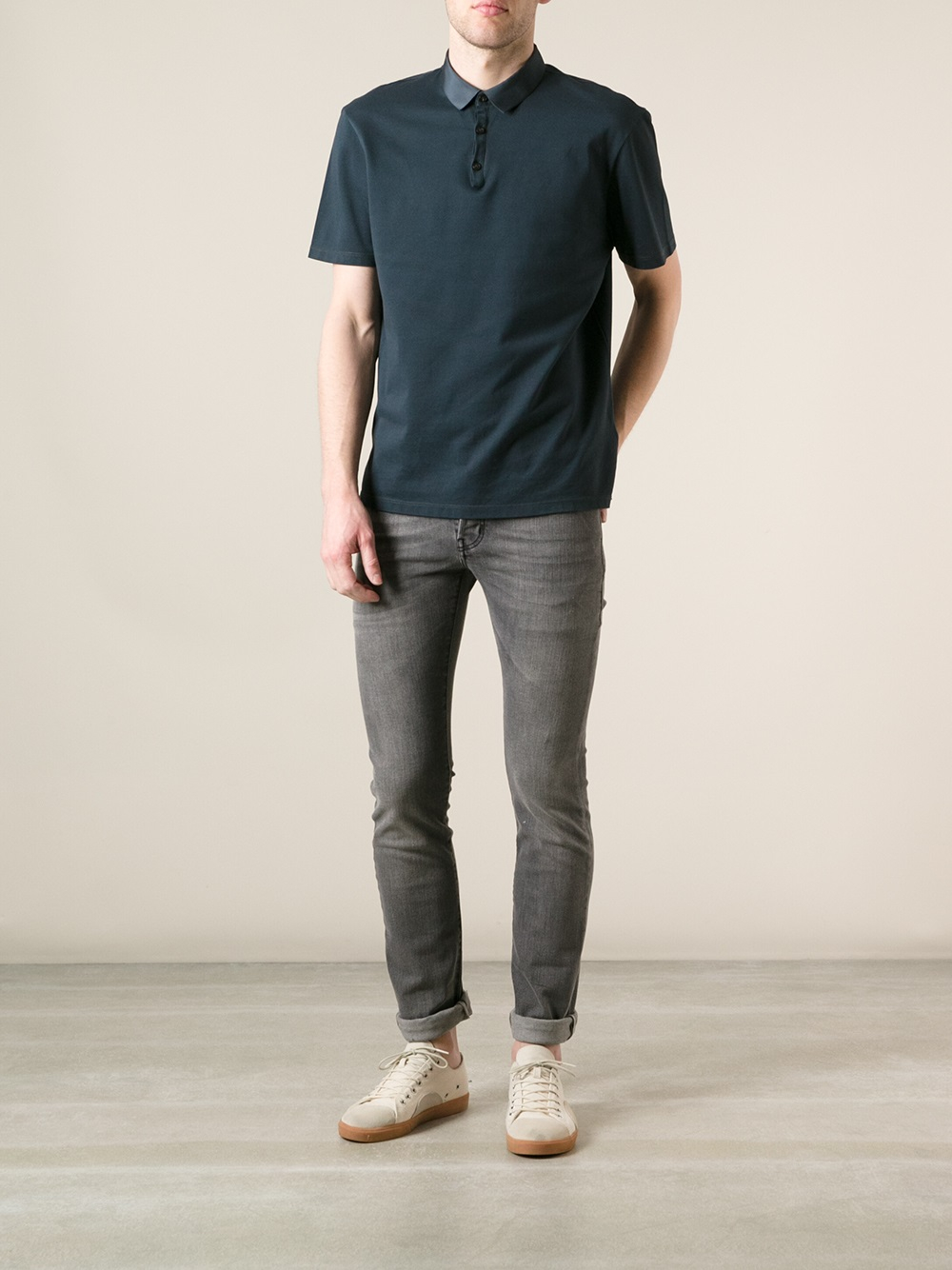 Lyst - Saint laurent Stone Washed Jeans in Gray for Men