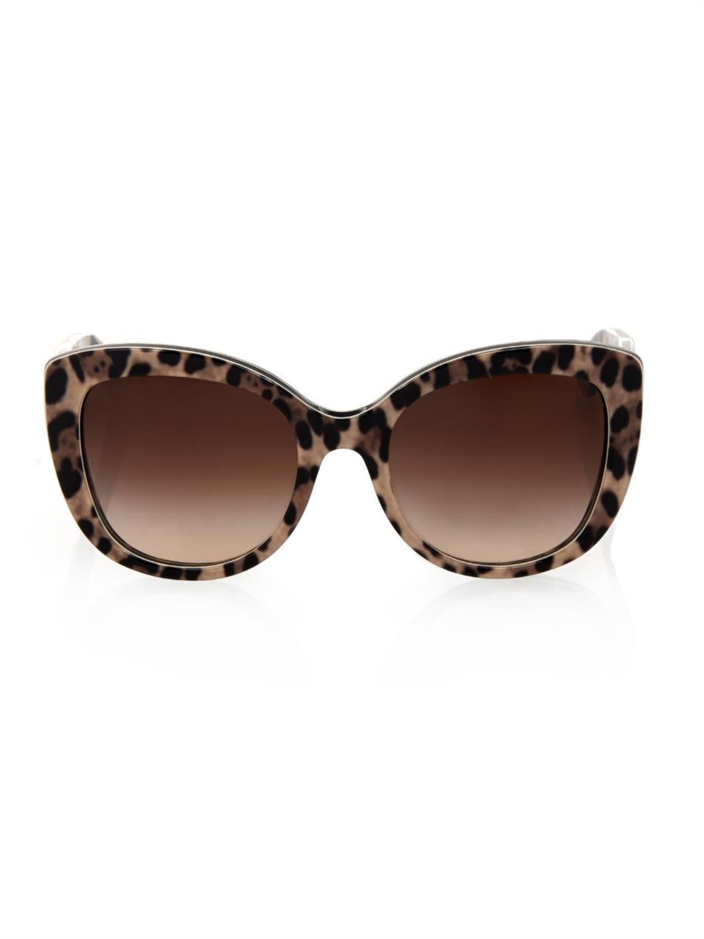 Dolce & Gabbana Leopard-Print Cat-Eye Sunglasses | Lyst
