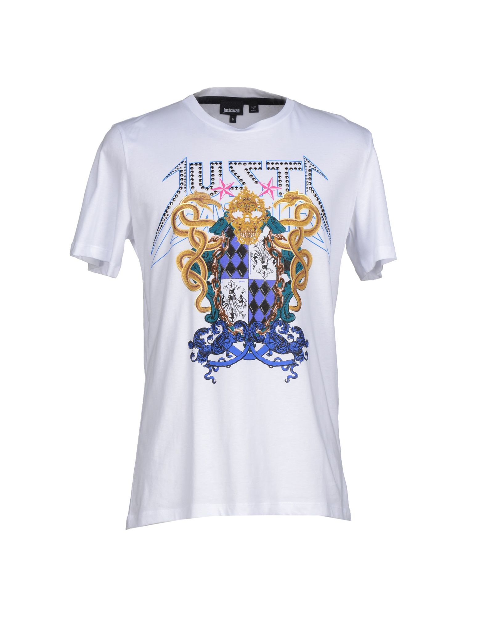 Just cavalli T-Shirt in Multicolor for Men (White) | Lyst