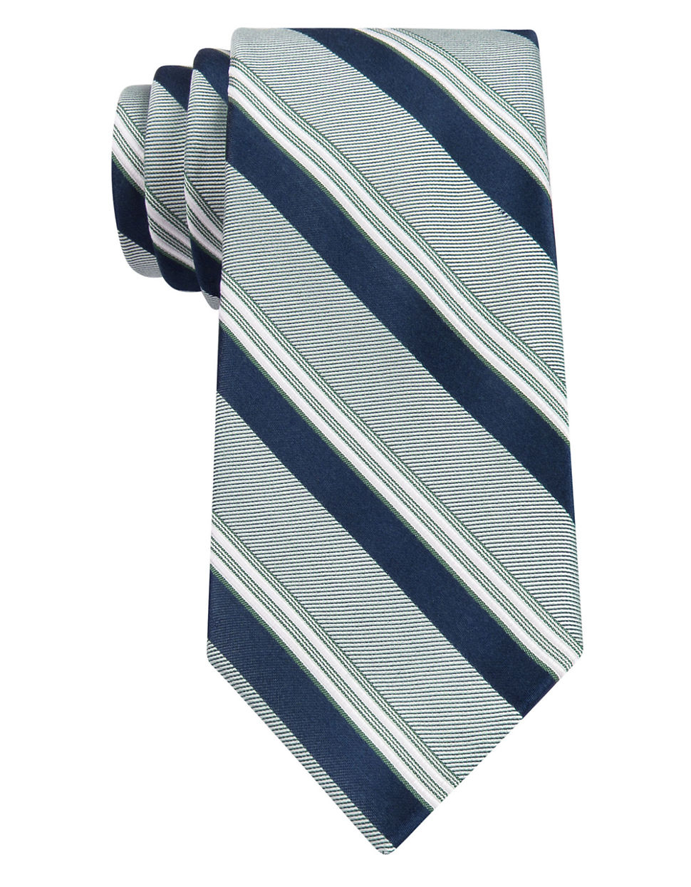 Michael Michael Kors Silk Stripe Tie in Blue for Men (Navy)