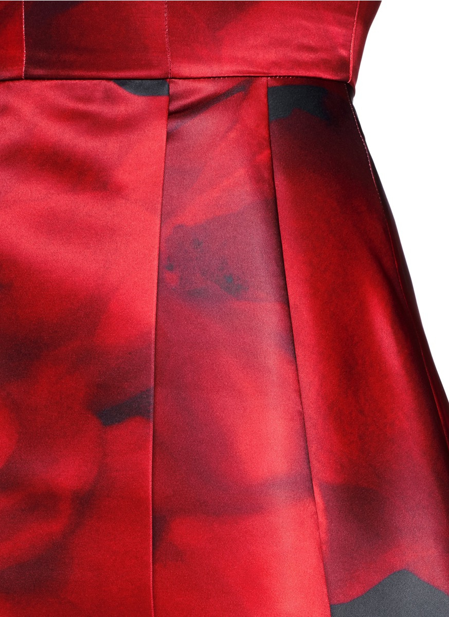 Tanner Rose Print Satin Dress Tanner Rose Print Satin Dress