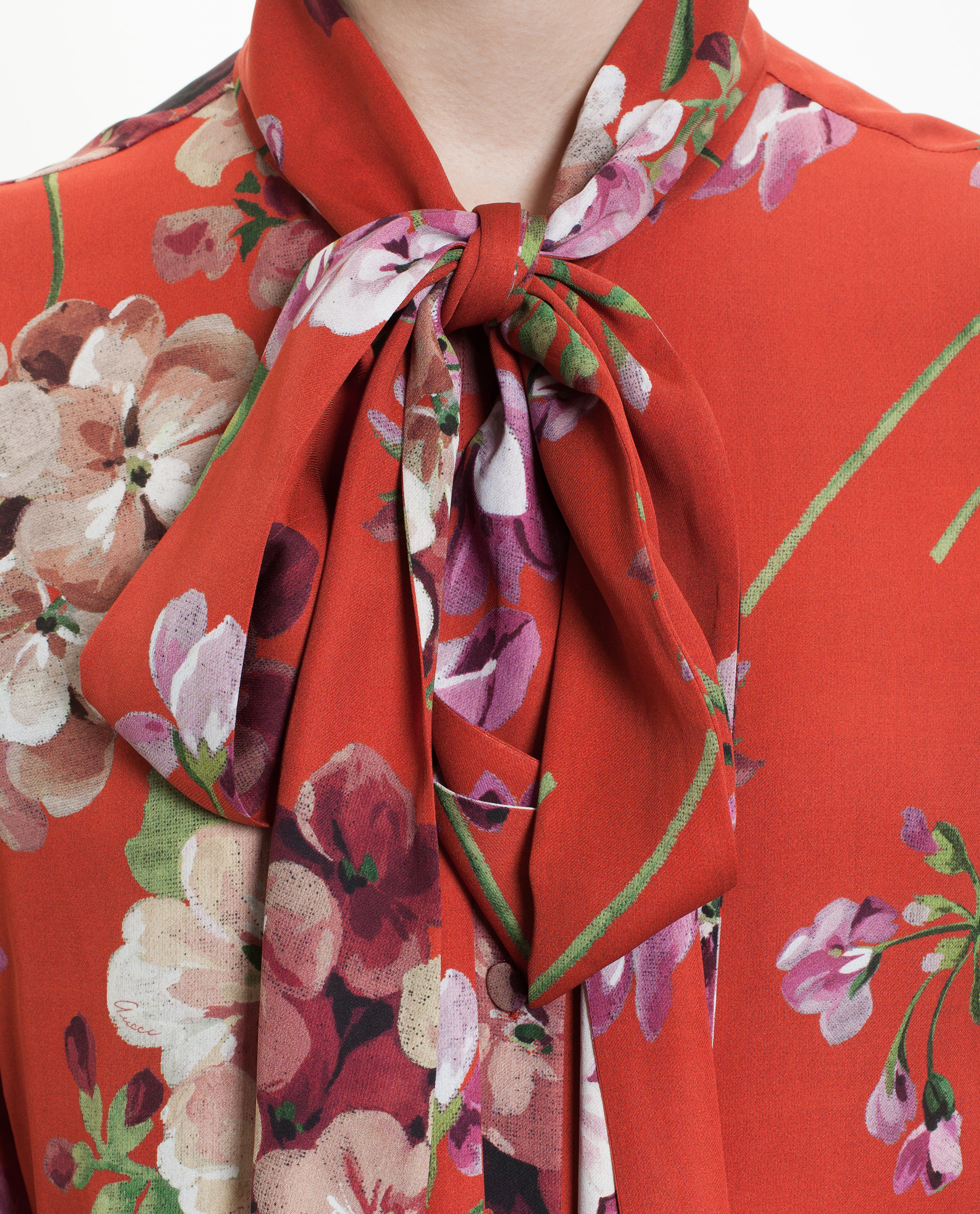 Gucci floral silk blouse Clearance