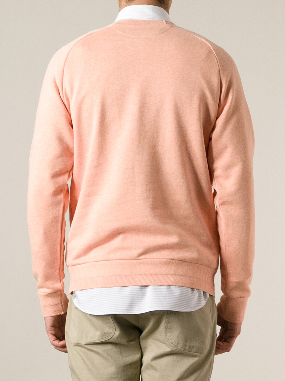 De-iceShops shop online - Aurora print T-shirt Weiß - Louis Vuitton PAUL  SMITH Hoodie aus Bio - Baumwolle Orange