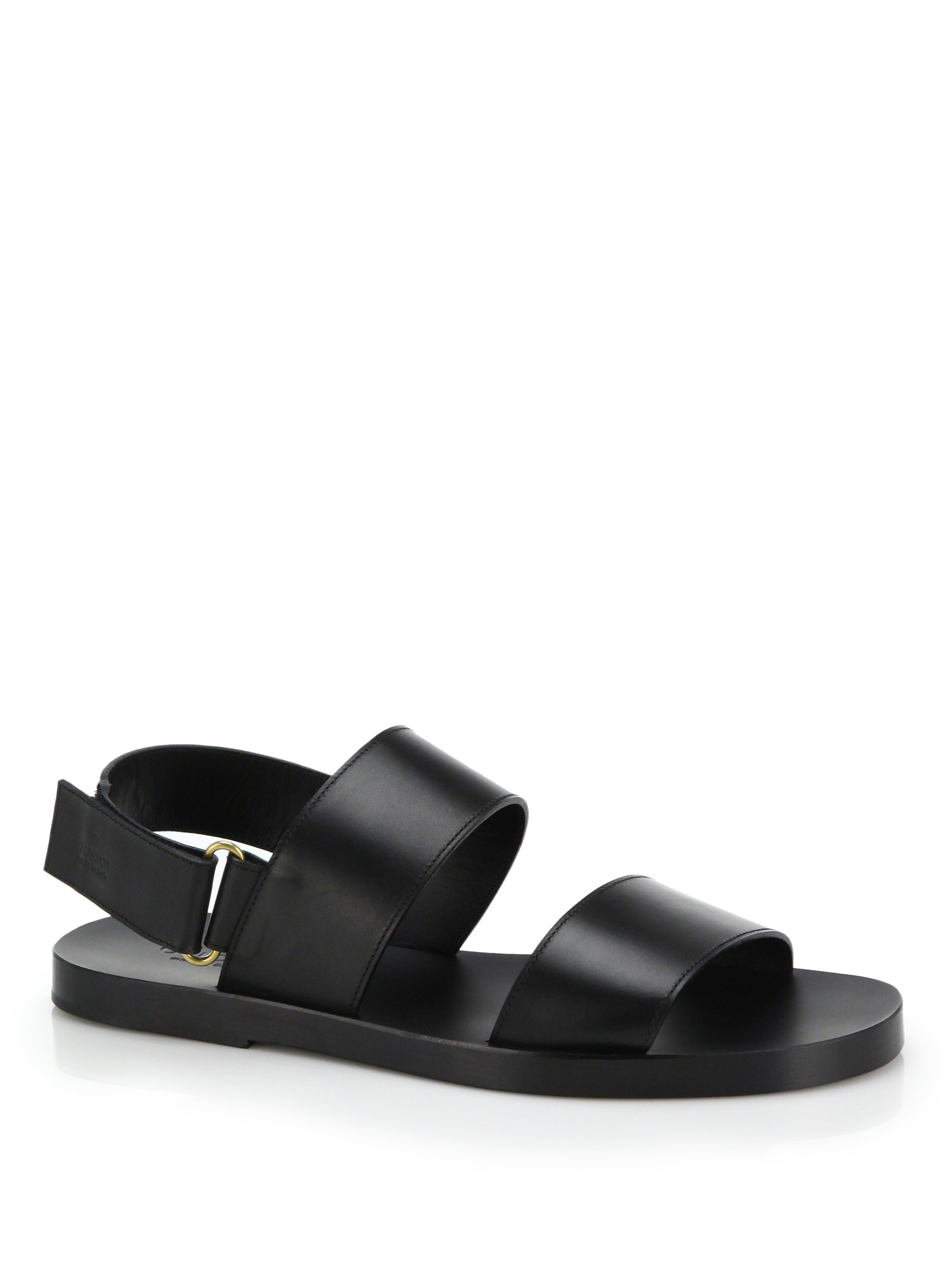 mens gucci leather sandals