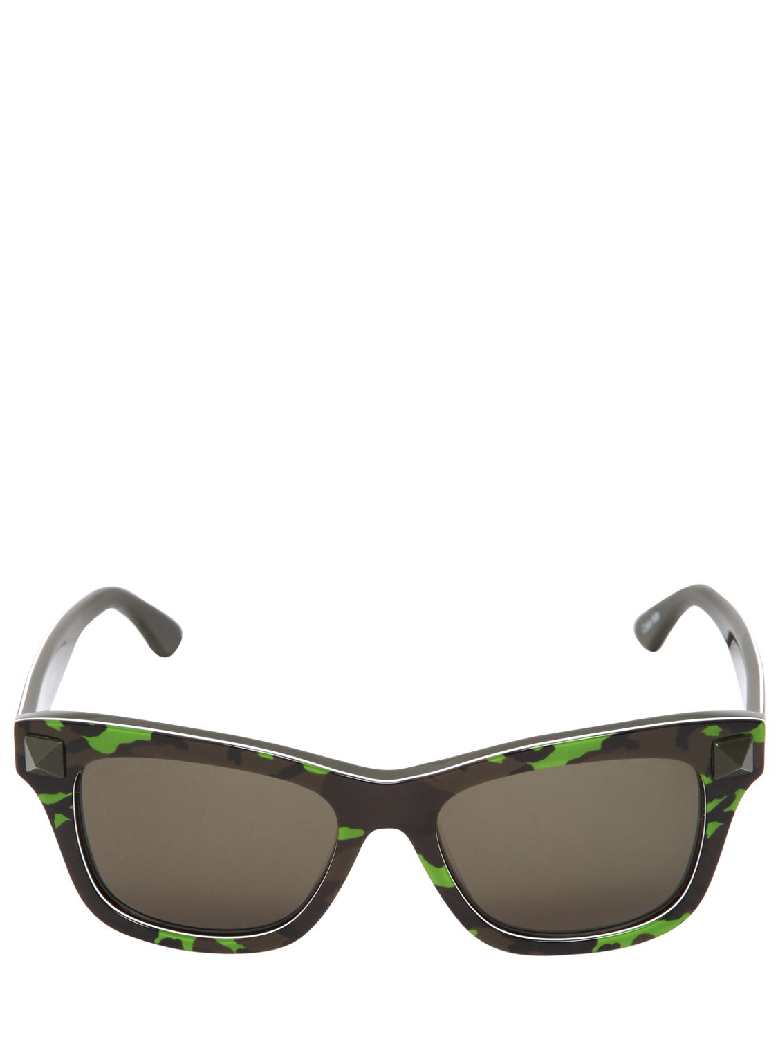 Valentino Neon Camouflage Squared Sunglasses in Green (Black) for Men - Lyst